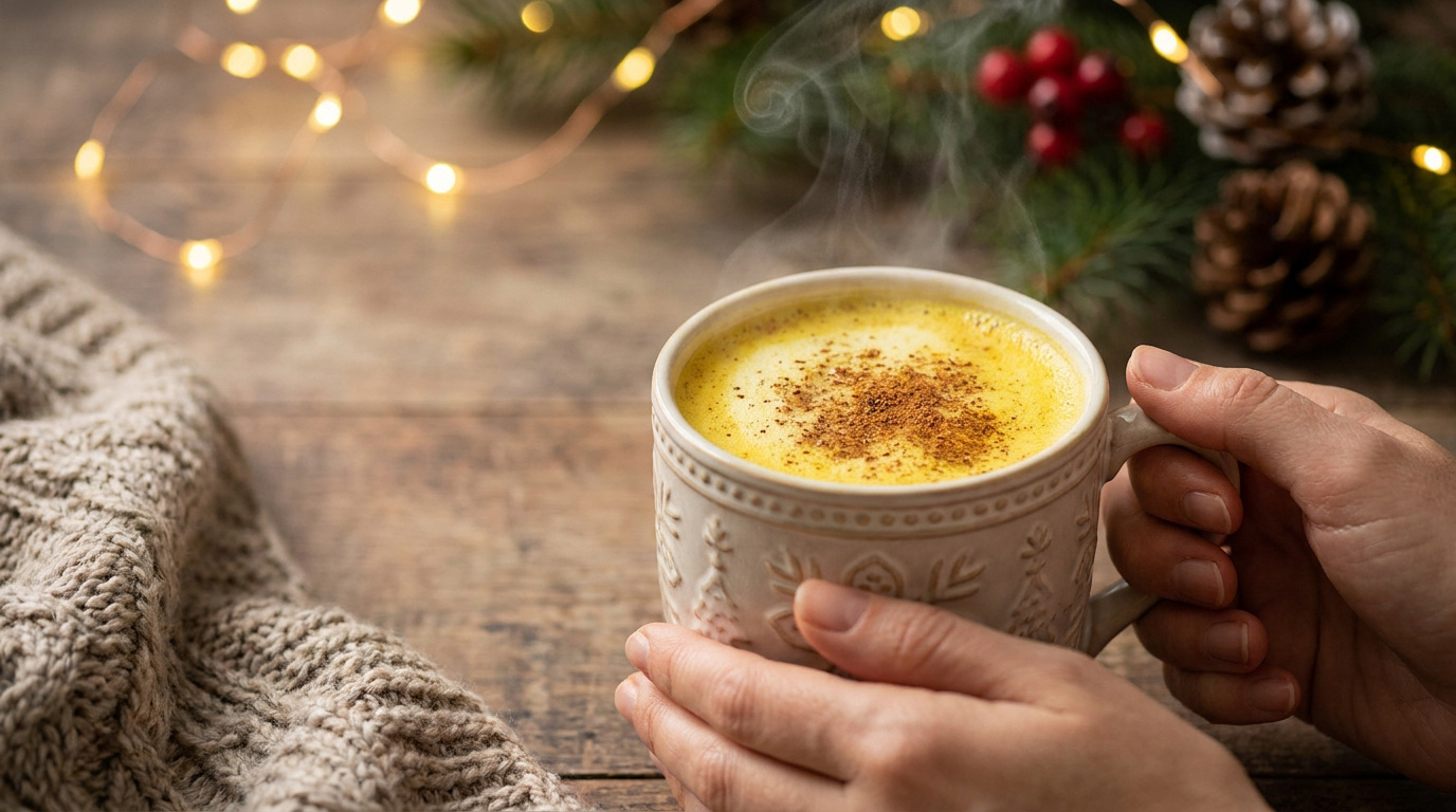 Golden latte et thés dorés pour les fêtes
