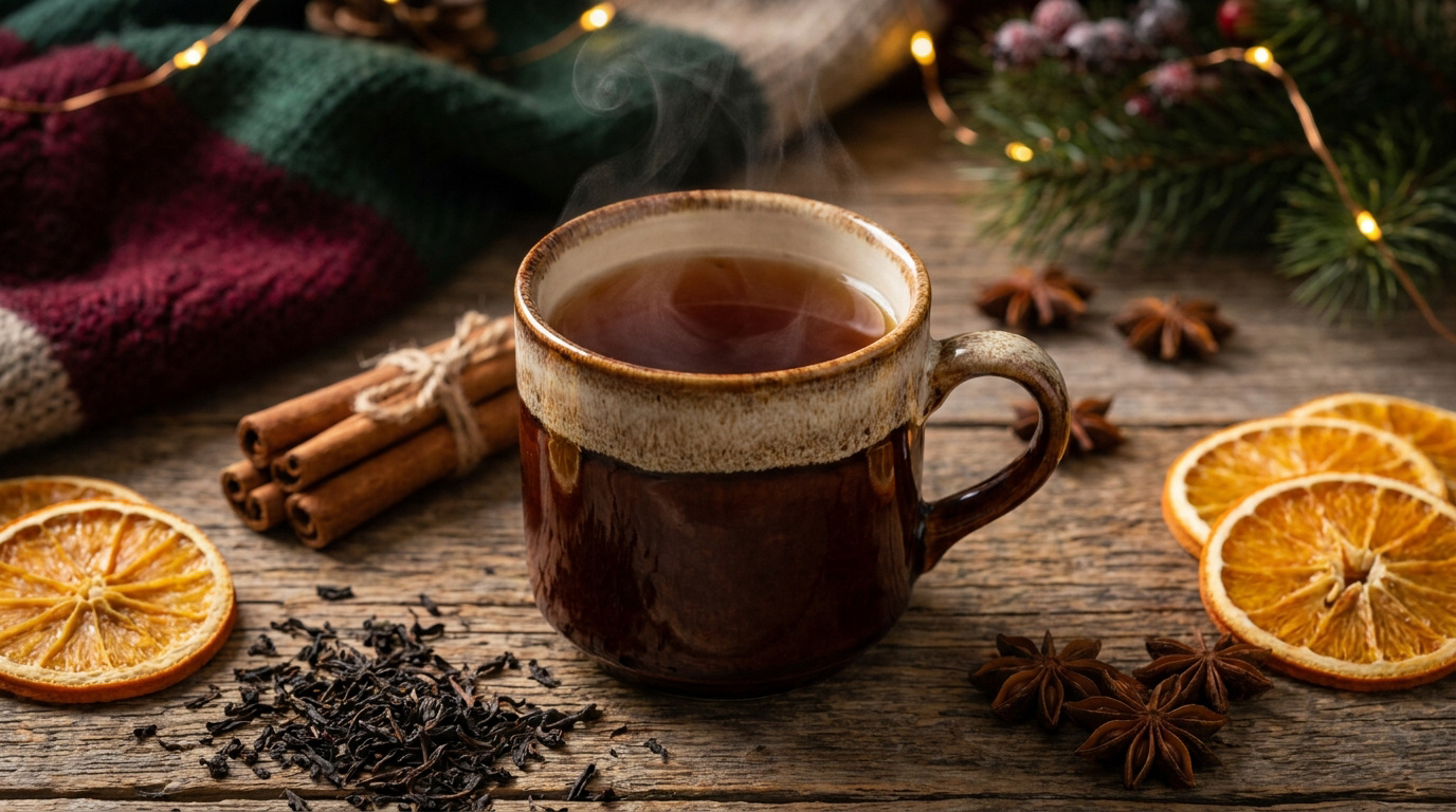 Thés de Noël : cannelle, orange, épices — les mélanges de saison